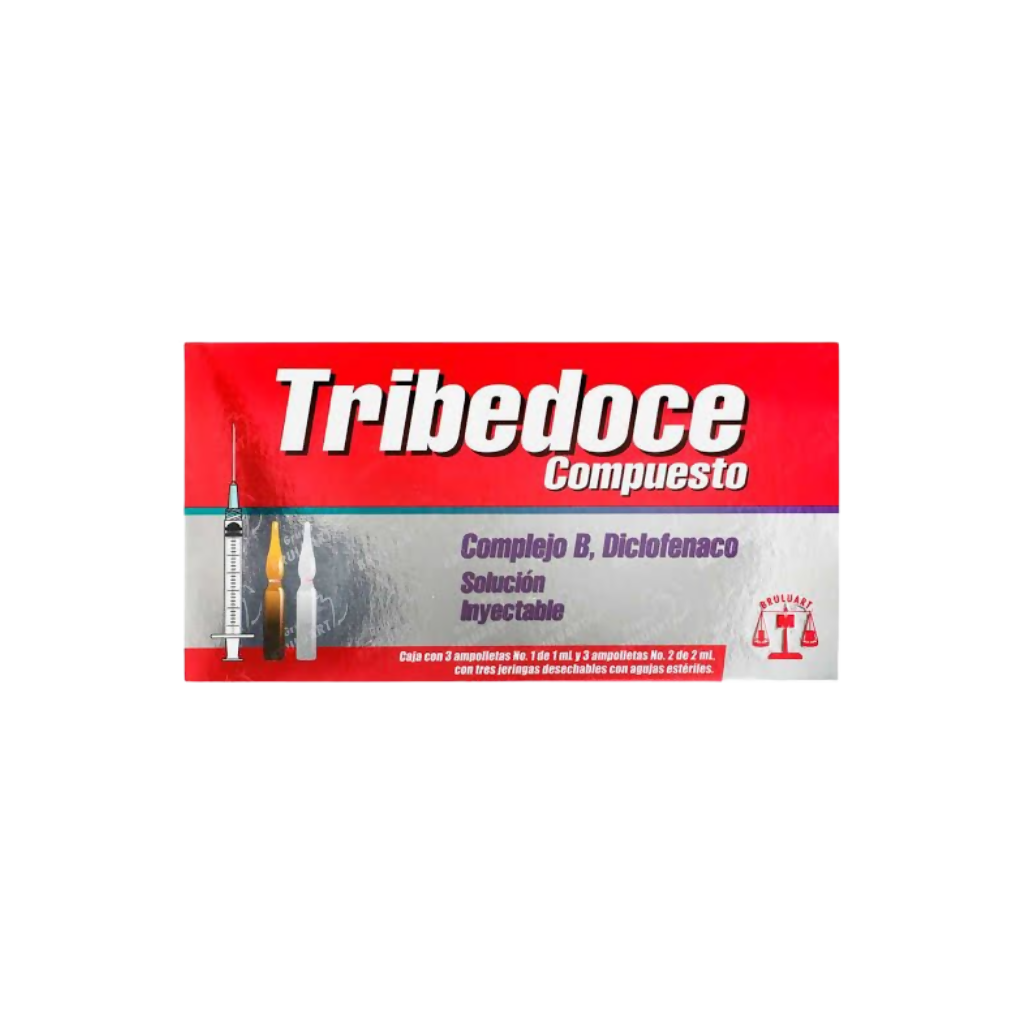Tribedoce compuesto solución inyectable 6 ampolletas + 3 jeringas