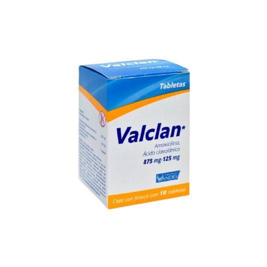 Valclan Tabletas 875mg - 125mg