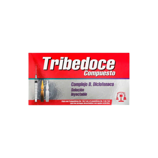 Tribedoce compuesto solución inyectable 6 ampolletas + 3 jeringas