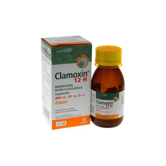 Clamoxín 12H 400mg - 57mg / 5ml